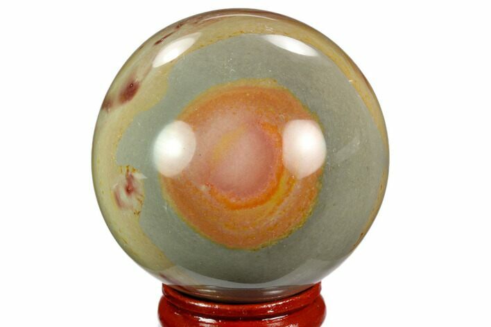 Polished Polychrome Jasper Sphere - Madagascar #124140